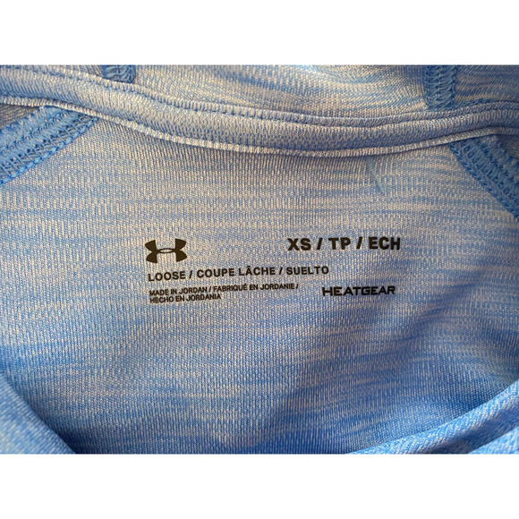 Light blue Under Armour Heat Gear Hoodie with cinched waist - Picture 5 of 5